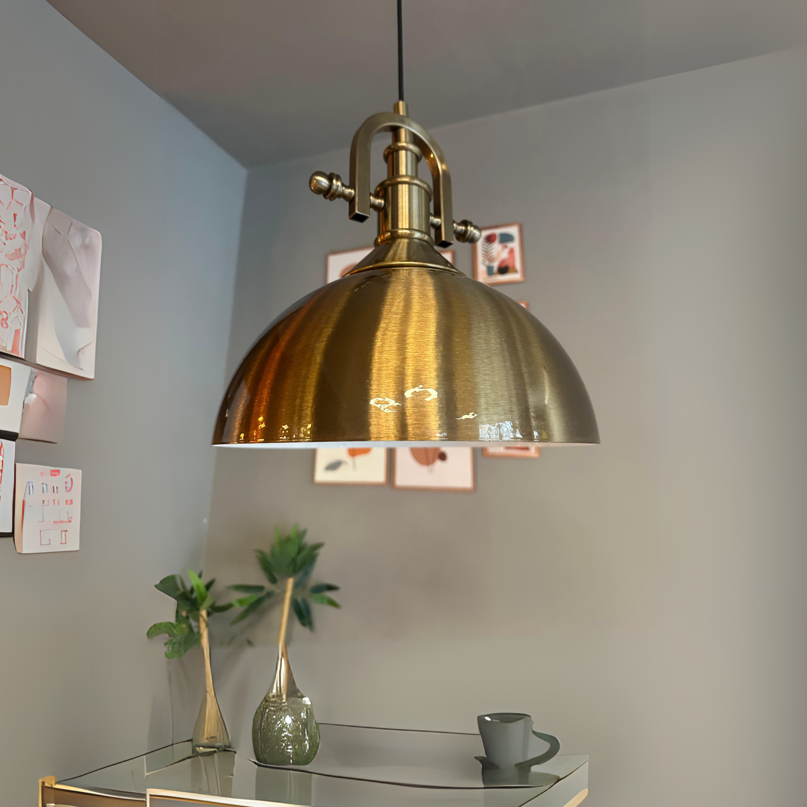 Pendelleuchte Yimpi Pendelleuchte Hängelampe aus Metall Ø43 cm Lampe